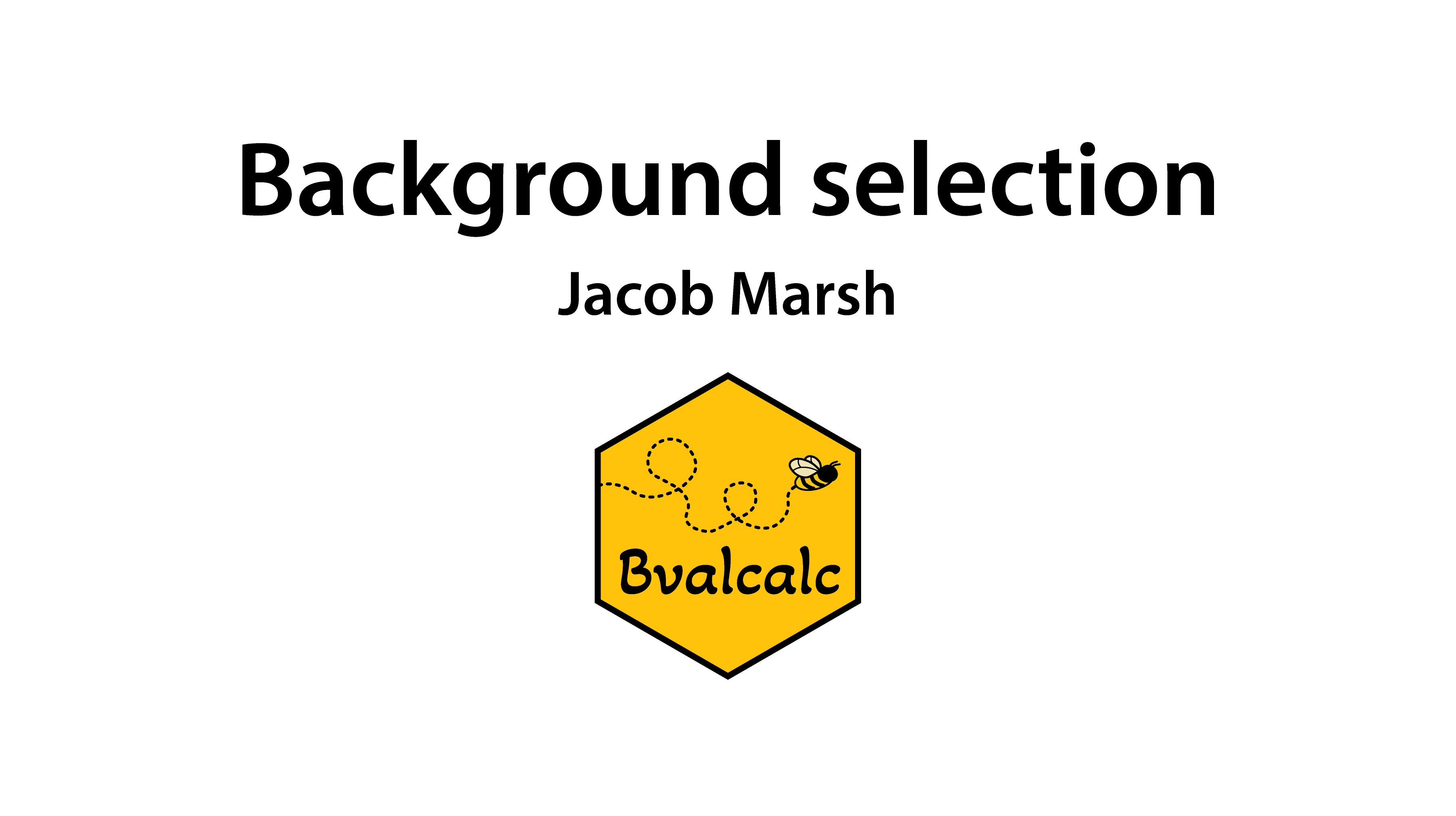 Watch the Bvalcalc background selection tutorial on YouTube